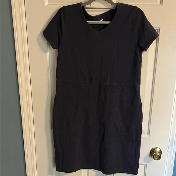 Duluth Trading Co Teal Patterned and Black Midi Dresses - Picture 6 of 6